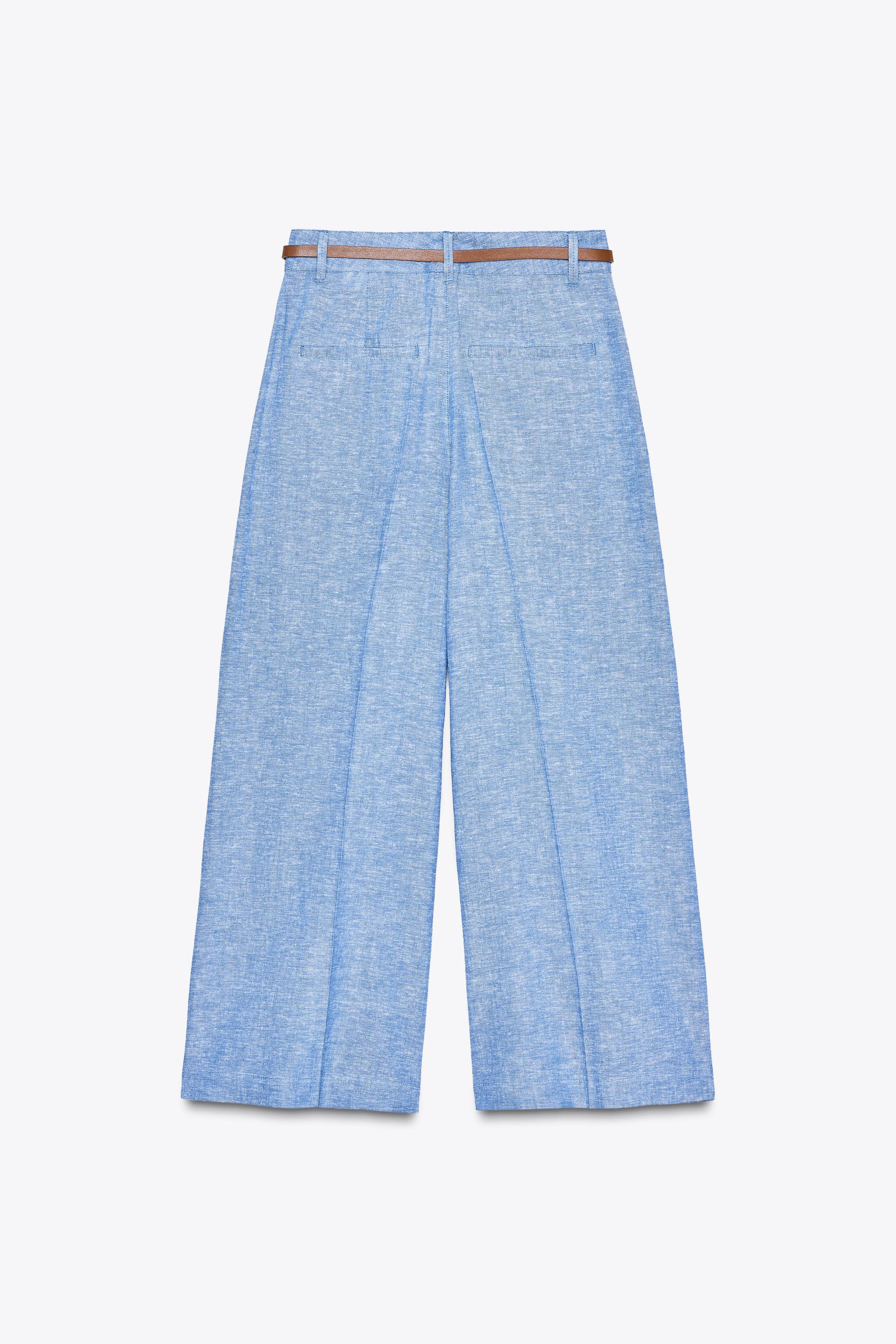 LINEN BELTED CULOTTES