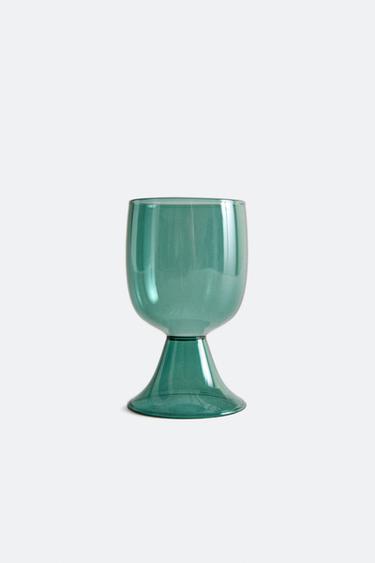 CÁLICE BAIXO BOROSSILICATO COR X COLLAGERIE - Verde da Zara