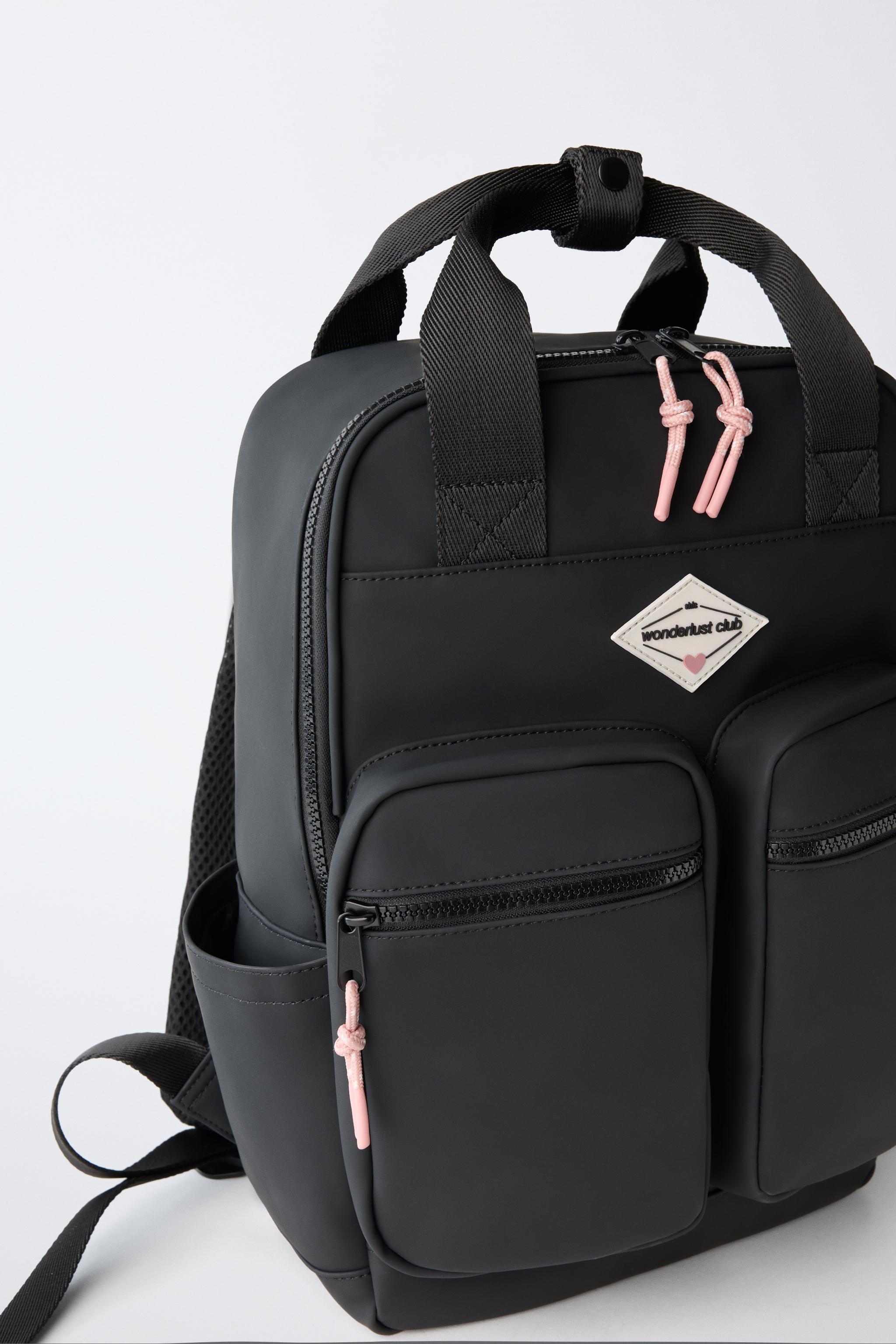 MULTI-POCKET BACKPACK — Black