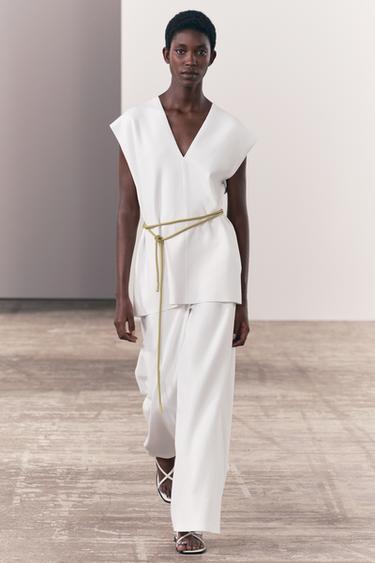 GILET EFFET SCUBA - Blanc de Zara - Image 0