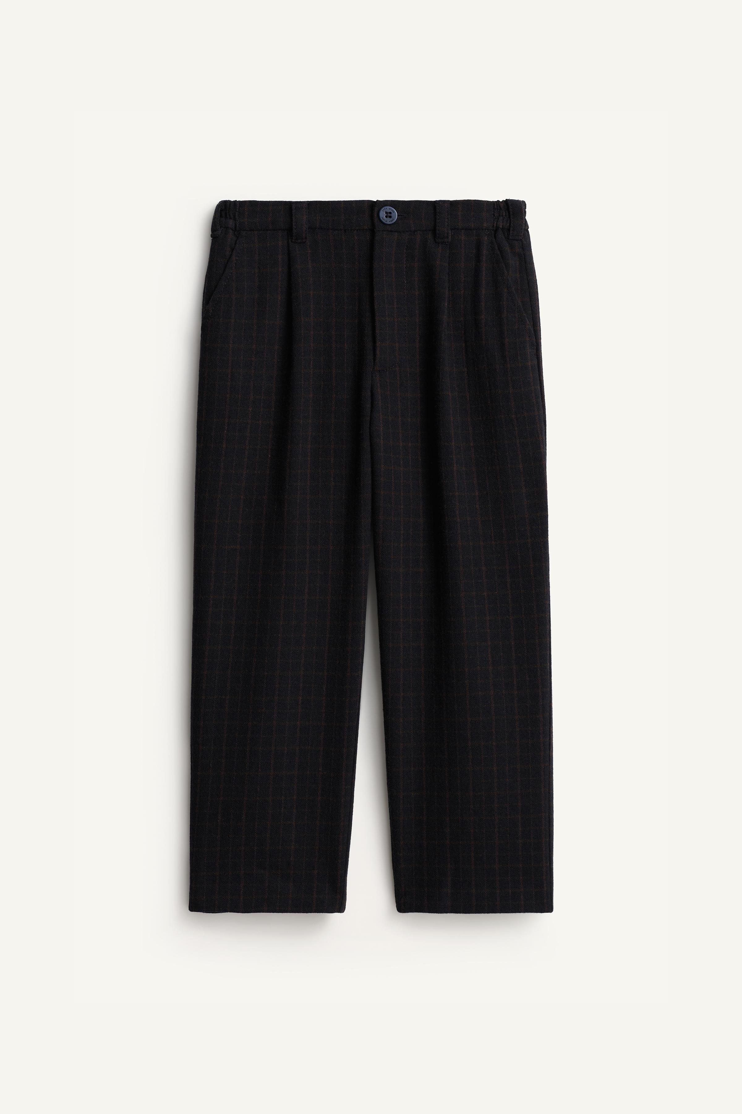 LIMITED EDITION PLAID WOOL CHINO PANTS