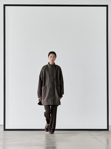 Zara Long puffer jacket - Dark brown