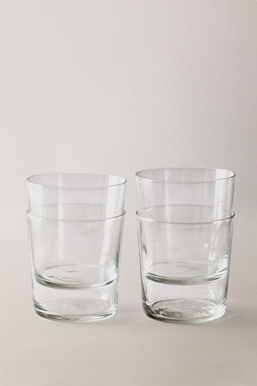 СКЛЯНКИ ДЛЯ ПРОХОЛОДНИХ НАПОЇВ (НАБІР ІЗ 4 ШТУК) - Прозорий Zara