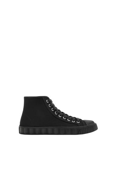 CANVAS HIGH-TOP SNEAKERS