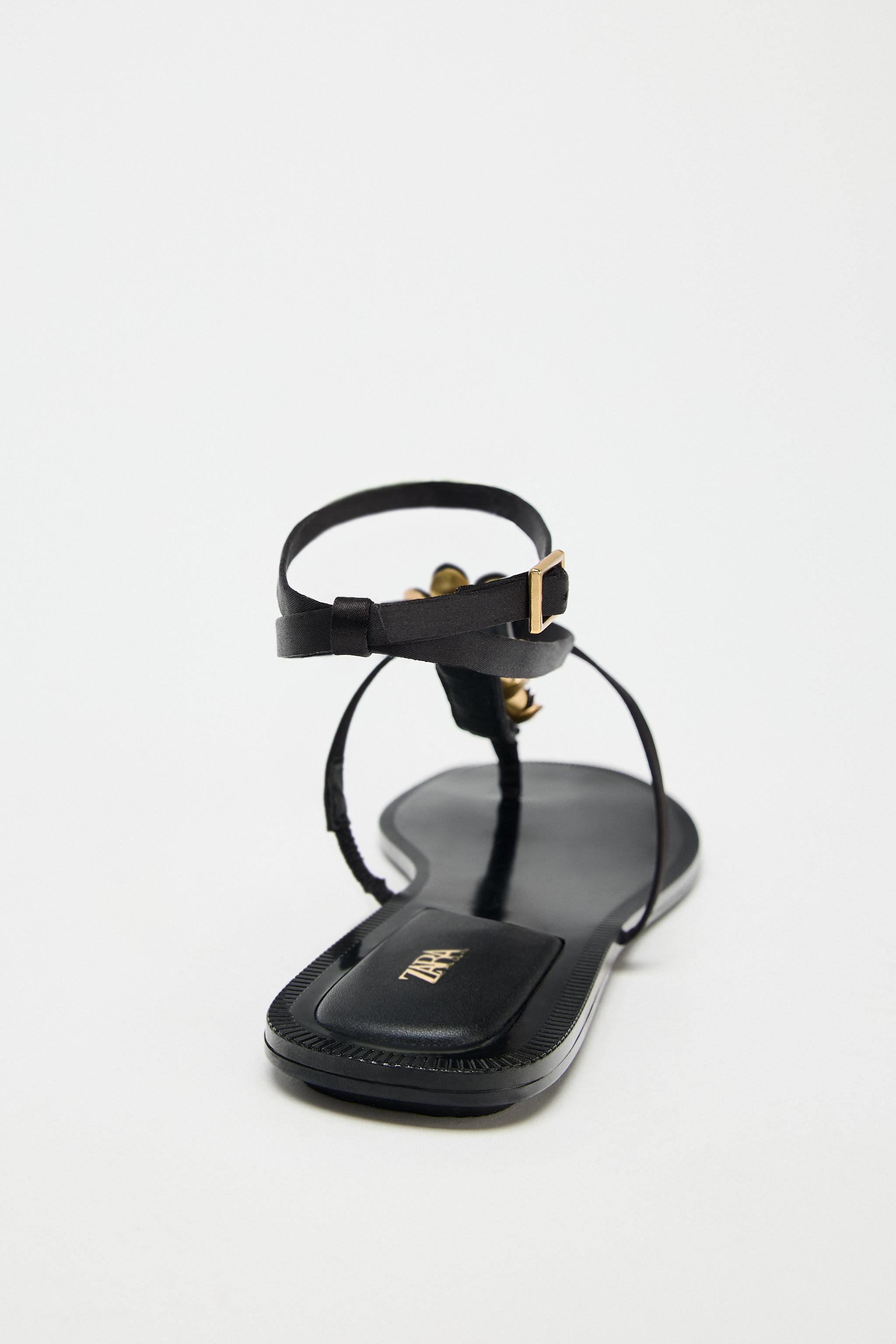 【ZARA】フラワーサンダルリミテッドエディション 3313/410/719 フラワーサンダル リミテッドエディション - エクリュ | ZARA