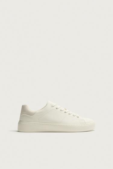 TRAINERS WITH HEEL DETAIL - White by Zara - Image 0