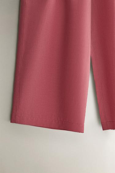 PLEATED TROUSERS WITH BOWS - Pink by Zara - Image 2
