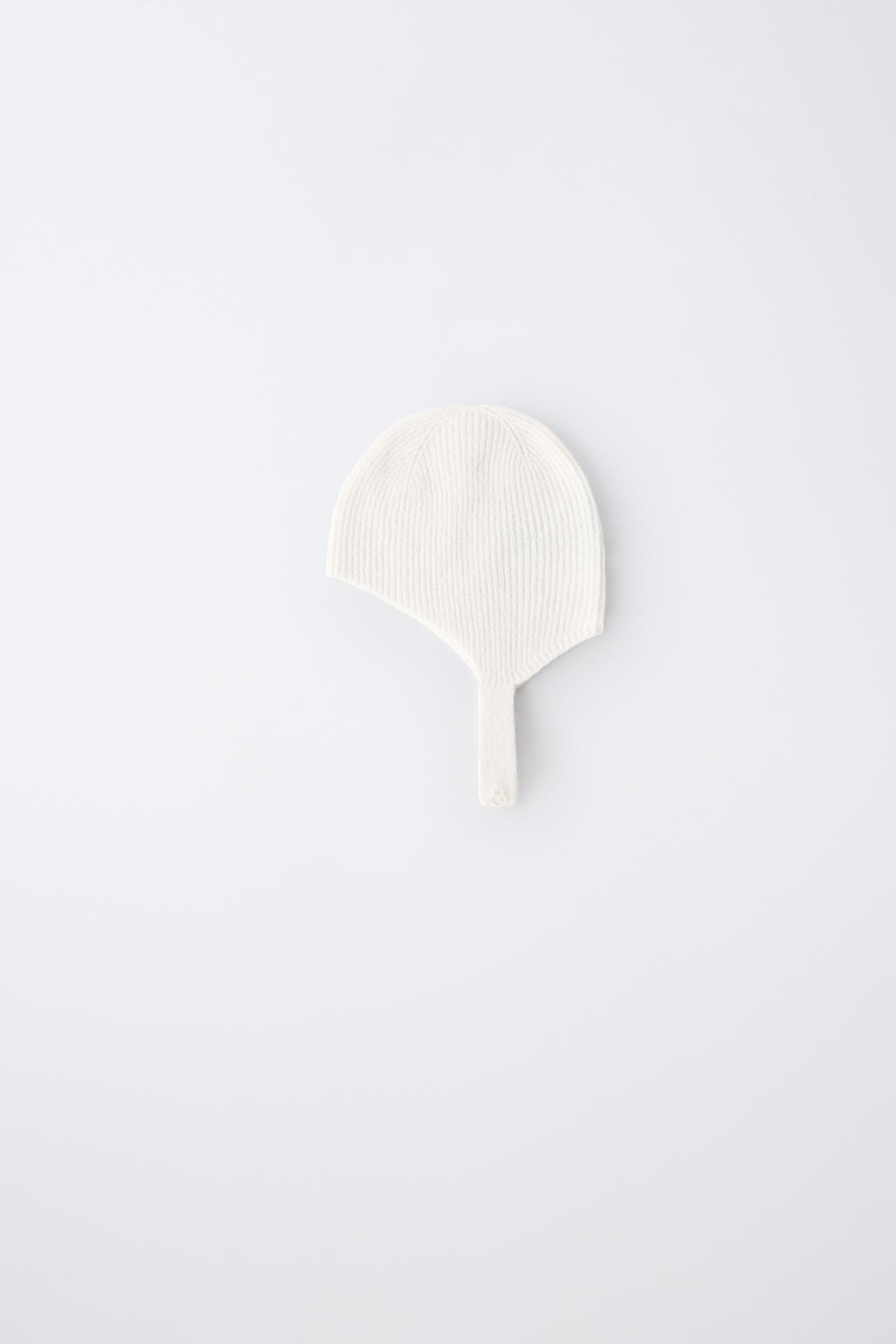 KNIT BONNET — Ecru