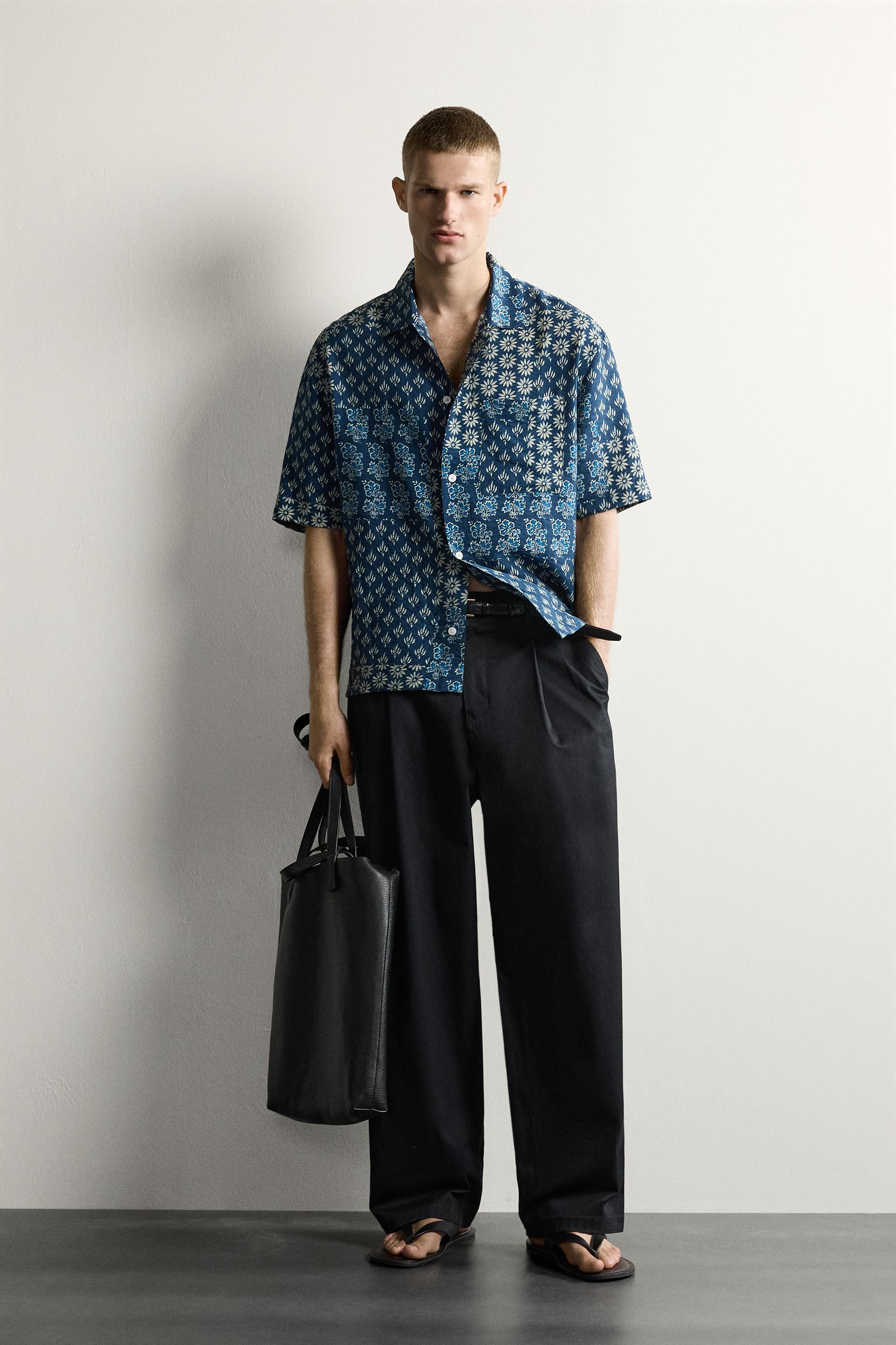 PATCHWORK PRINT RELAXED FIT SHIRT