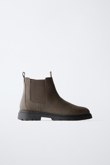 ELASTIC BOOTS - Brown by Zara