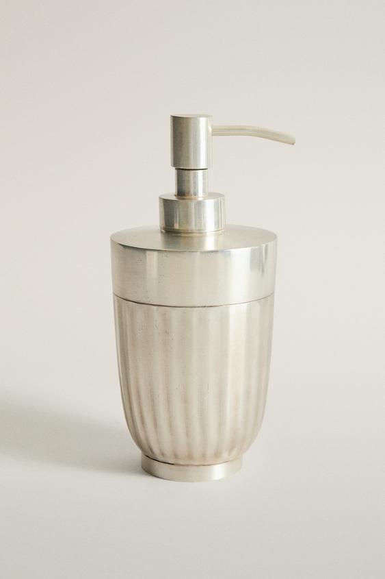 SCALLOPED METAL SOAP DISPENSER - Silver by Zara - Image 0