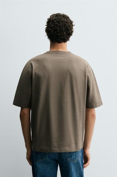 WASHED HEAVYWEIGHT T-SHIRT - Earth by Zara - Image 2