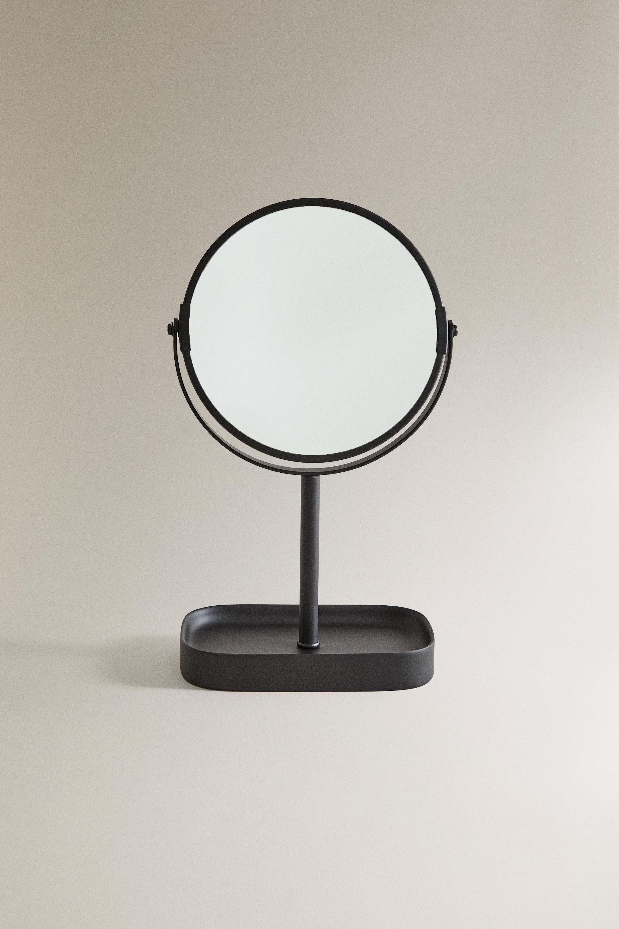 BLACK RESIN VANITY MIRROR