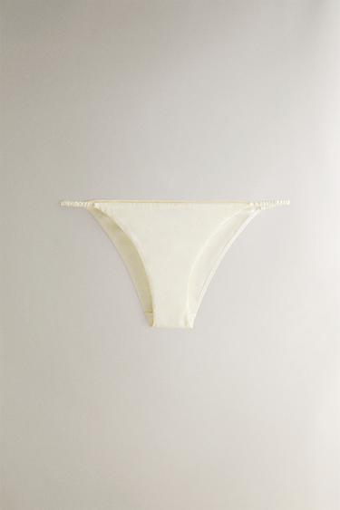 MAULBEERSEIDEN-ÜBERHOSE - Cremefarben von Zara - Bild 0