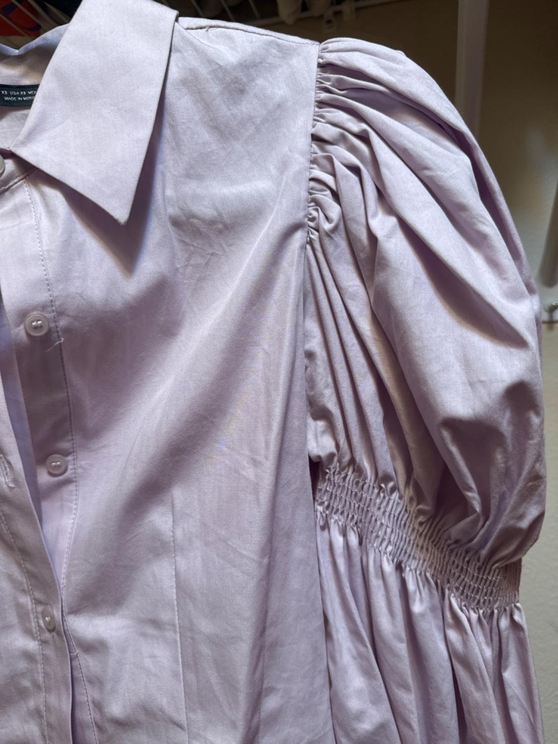ELASTIC TRIM POPLIN SHIRT TRF - Image 4