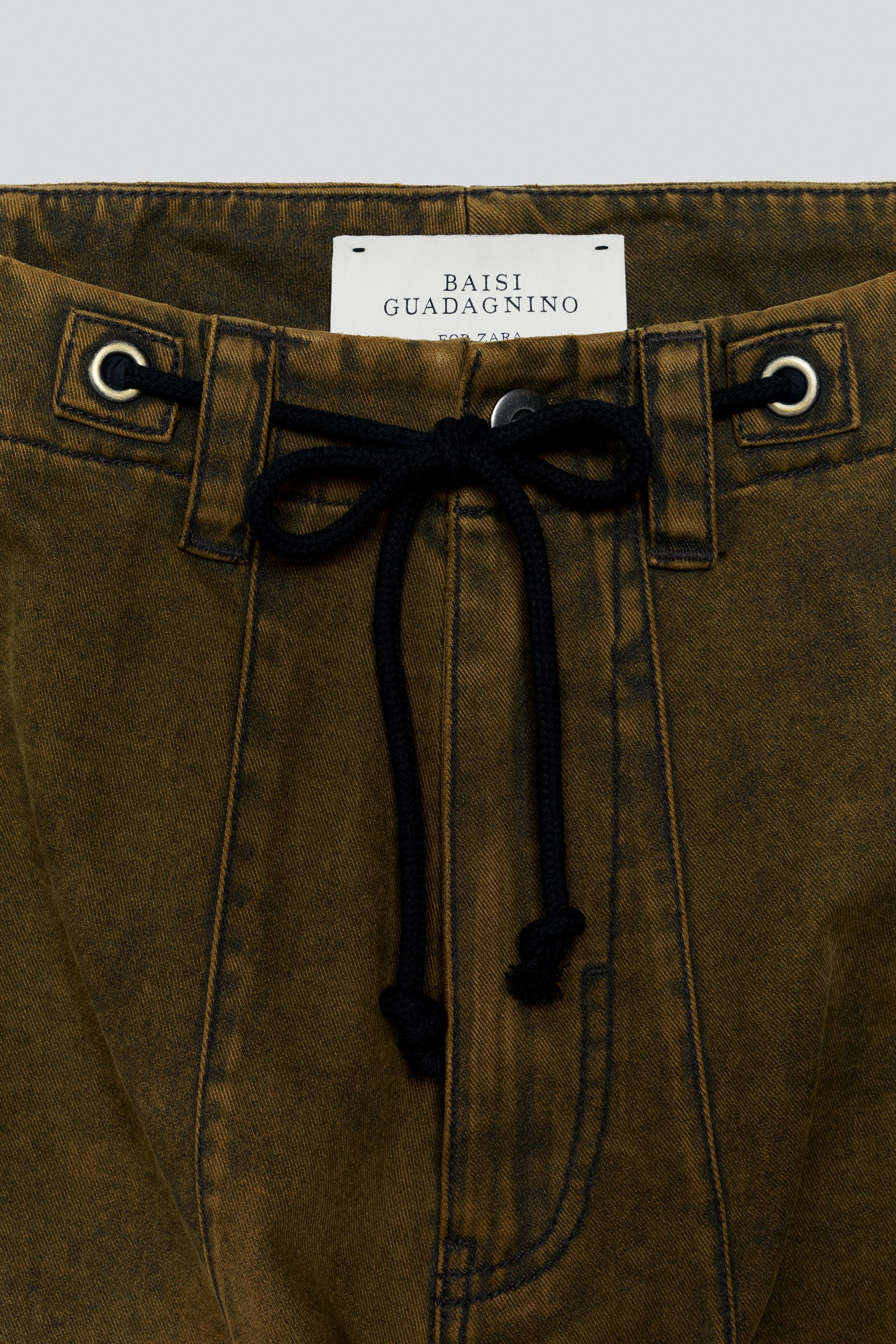 WASHED WIDE-FIT PANTS