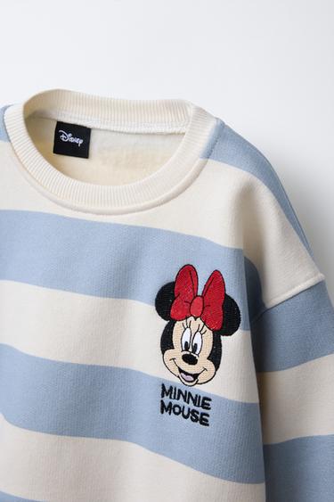 SWEAT À RAYURES BRODÉ MINNIE MOUSE © DISNEY - Bleu clair de Zara - Image 2