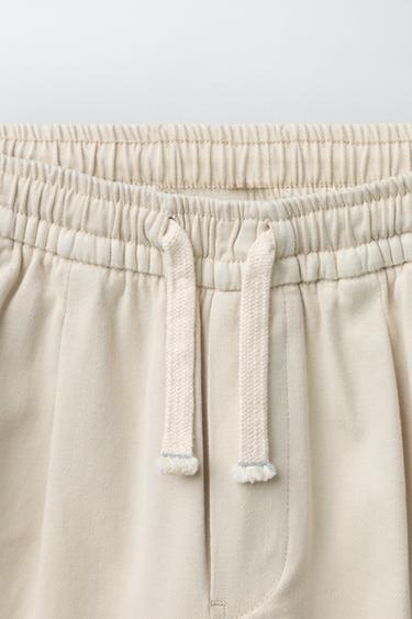 PANTALON CARGO - Crème de Zara - Image 2