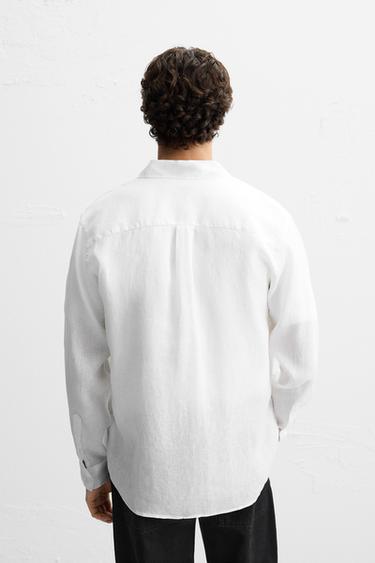 CHEMISE 100 % LIN - Blanc de Zara - Image 2