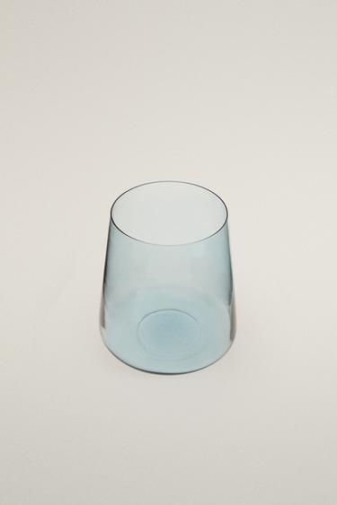 CONICAL CRYSTALLINE TUMBLER — Blue 2
