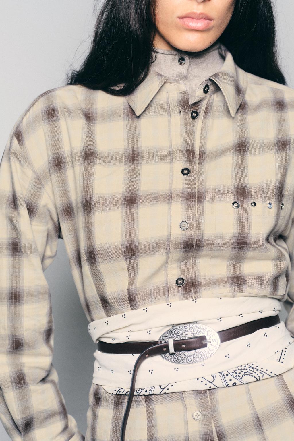 CHECK SHIRT WITH STUDS