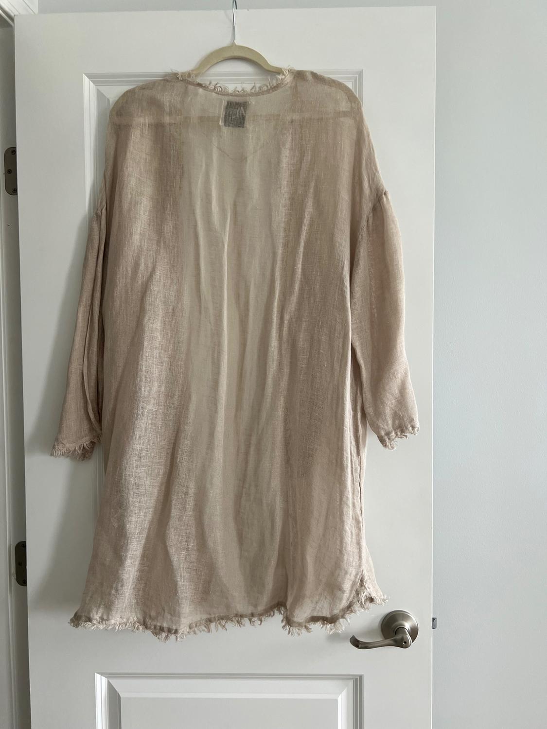 LONG LINEN JACKET - Image 2