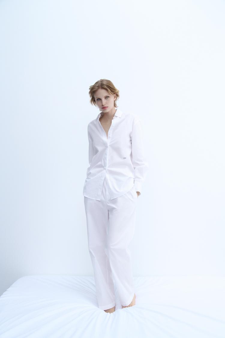 コットン100%パンツ - ホワイト | ZARA Japan / 日本