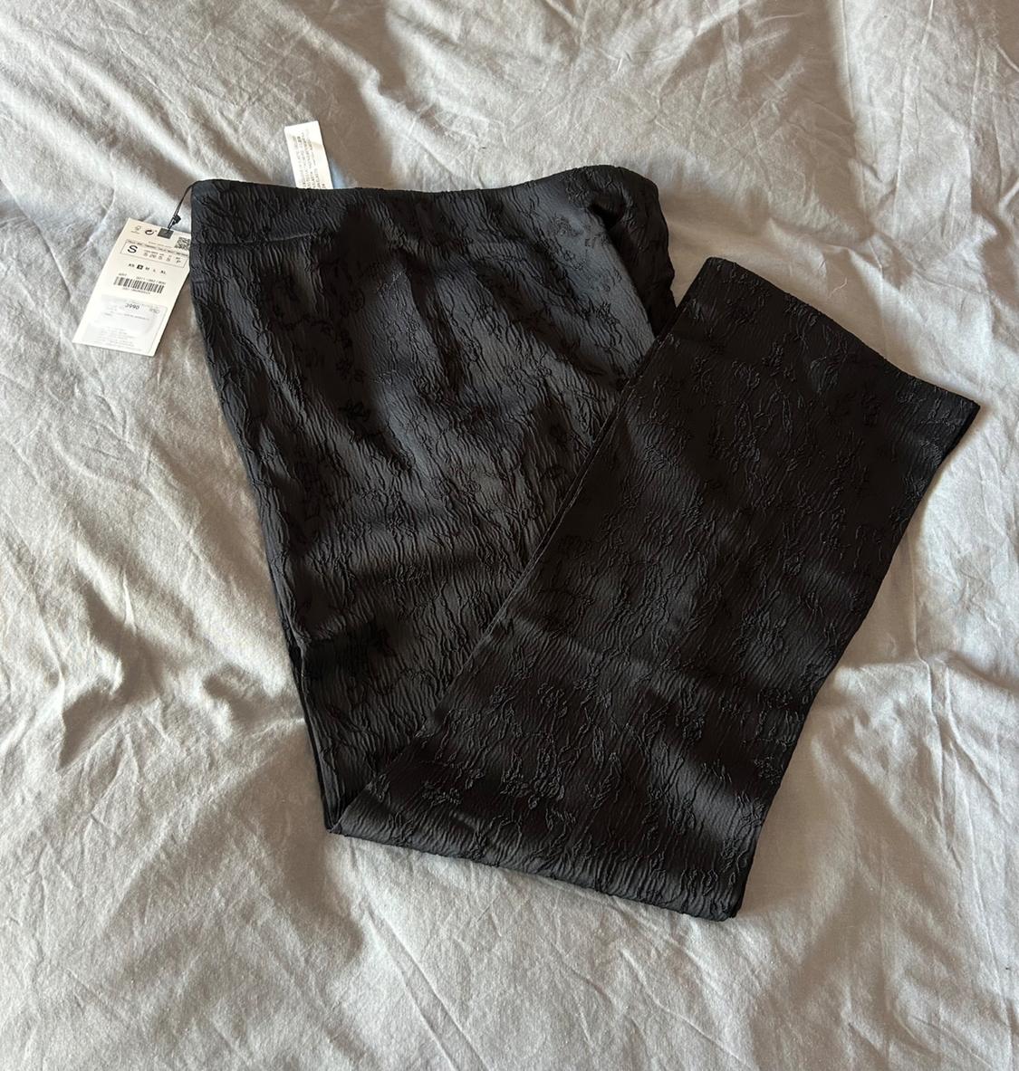 FLARED JACQUARD TROUSERS - Image 4