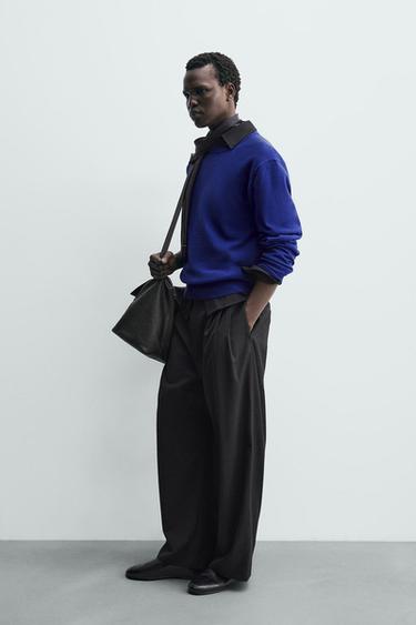 WOOL BLEND JUMPER - Blue by Zara - Image 3