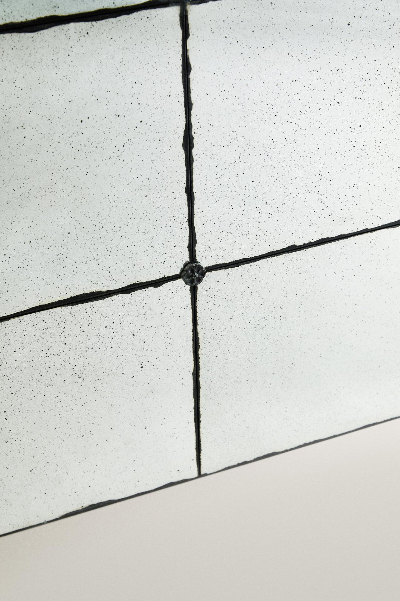SQUARE AGED EFFECT MIRROR — Transparent
