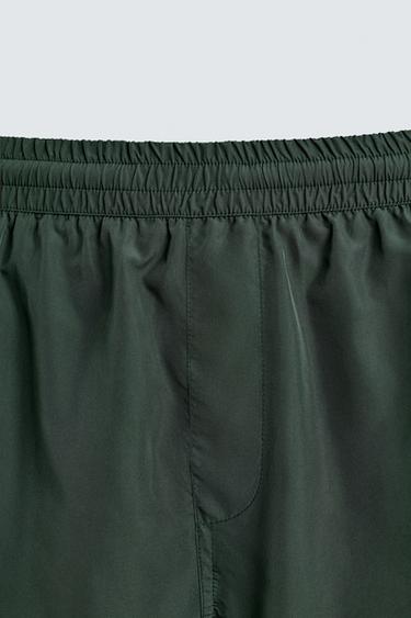 CONTRAST WELT SHORTS - Green by Zara - Image 8
