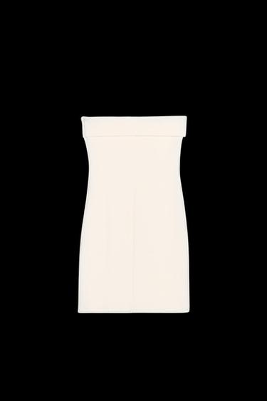 NECKOLDER-KLEID INTERLOCK - Cremefarben von Zara