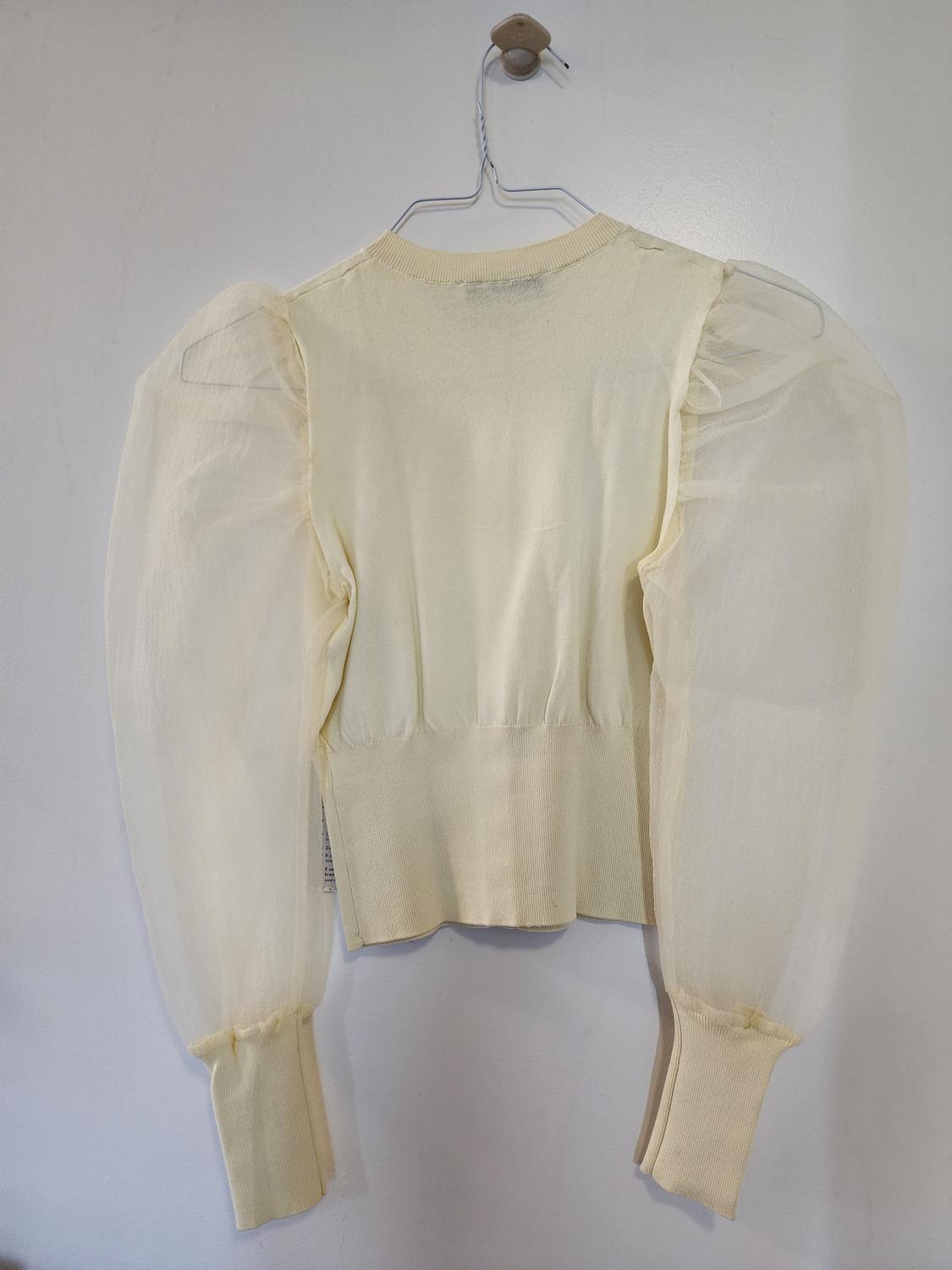 ORGANZA JACKET WITH VOLUMINOUS SLEEVES - Image 3