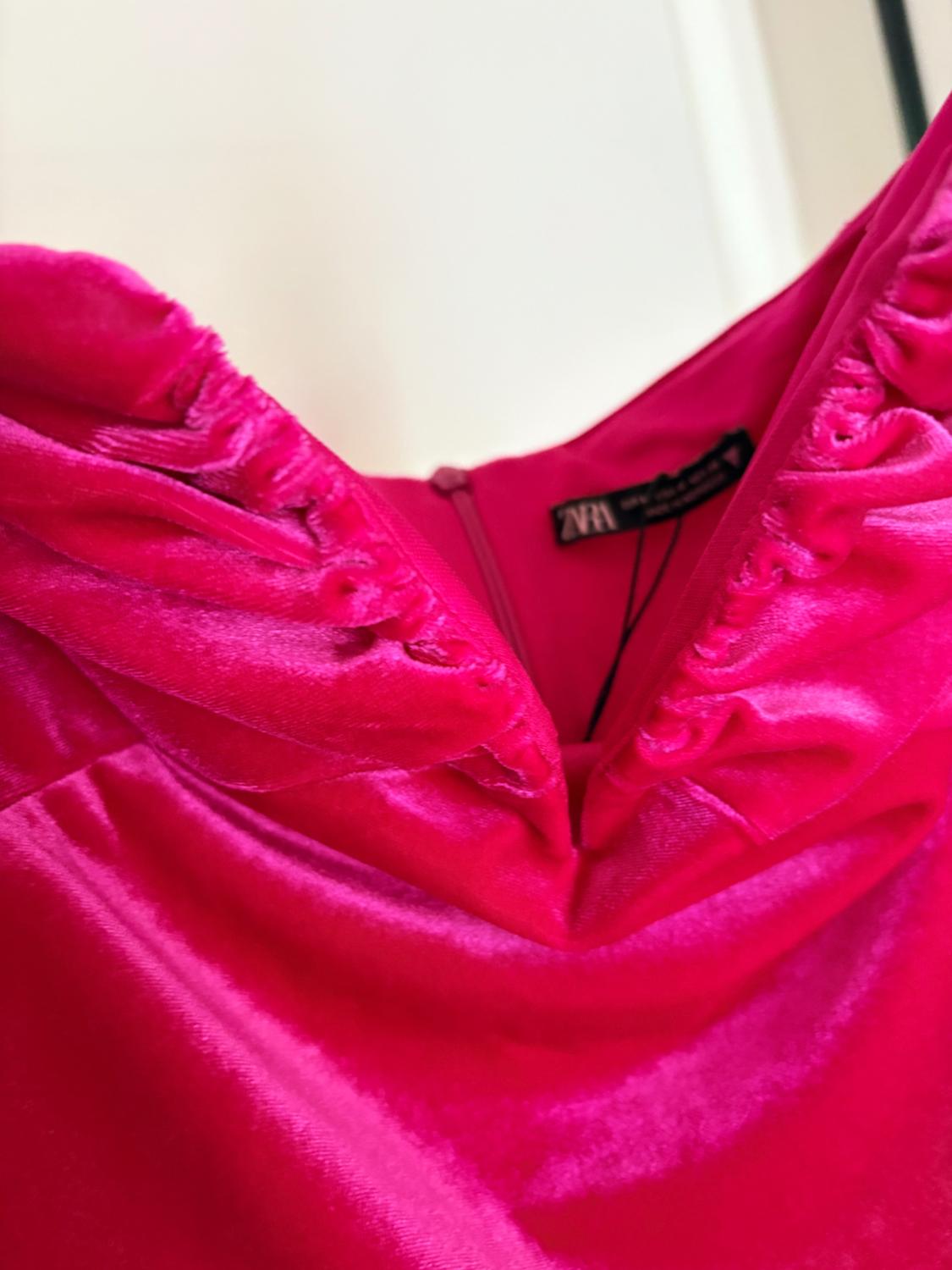 VELVET MIDI DRESS - Image 9