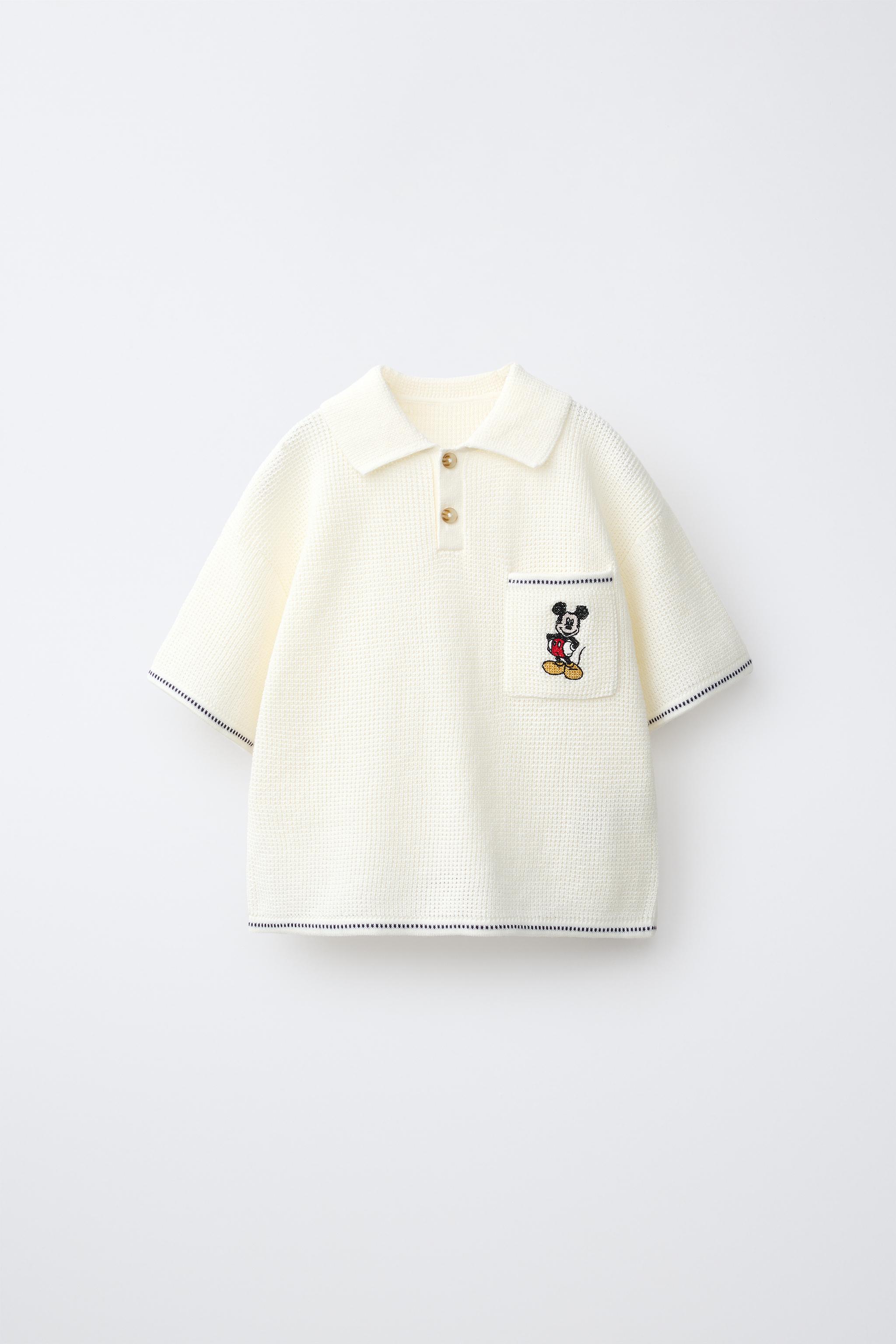 Детские свитеры Zara MICKEY MOUSE © DISNEY WAFFLE KNIT POLO — фото 2