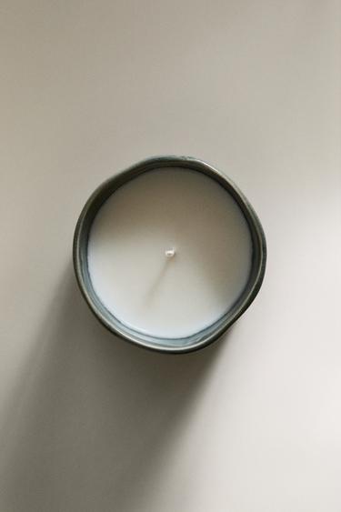 (150 G) VIBRANT ROSE SCENTED CANDLE - Blue grey by Zara - Image 2