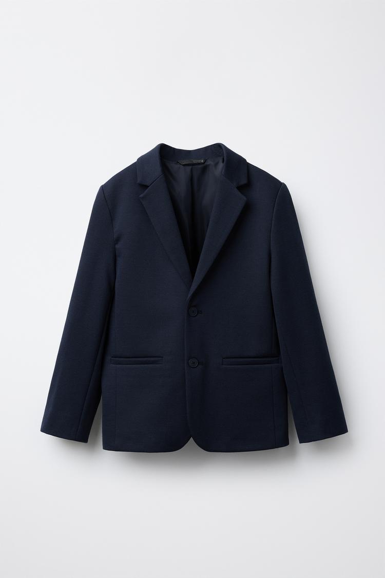 COMFORT SUIT BLAZER Navy blue ZARA Canada - Main Image