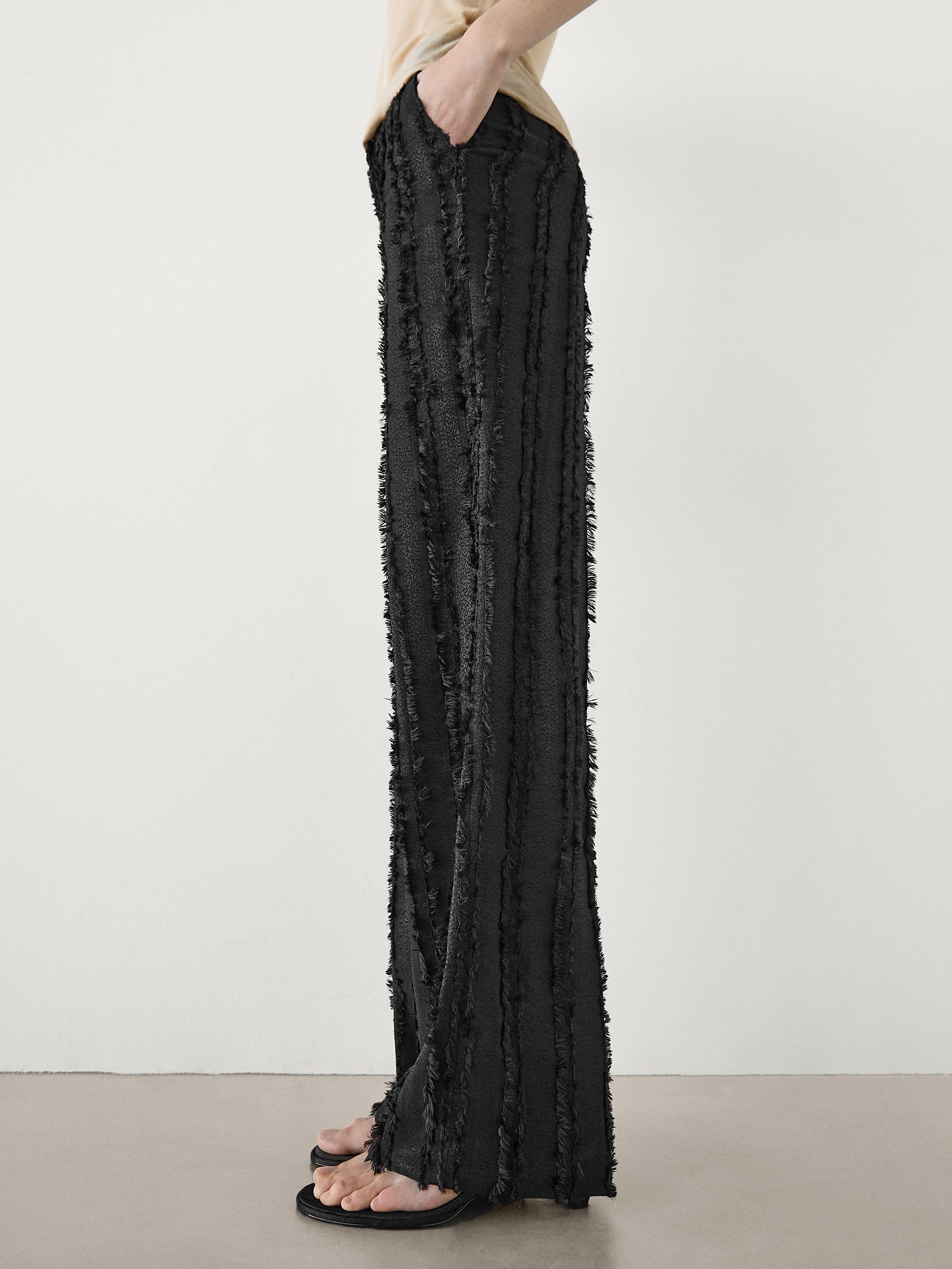 Zara fringe trousers top
