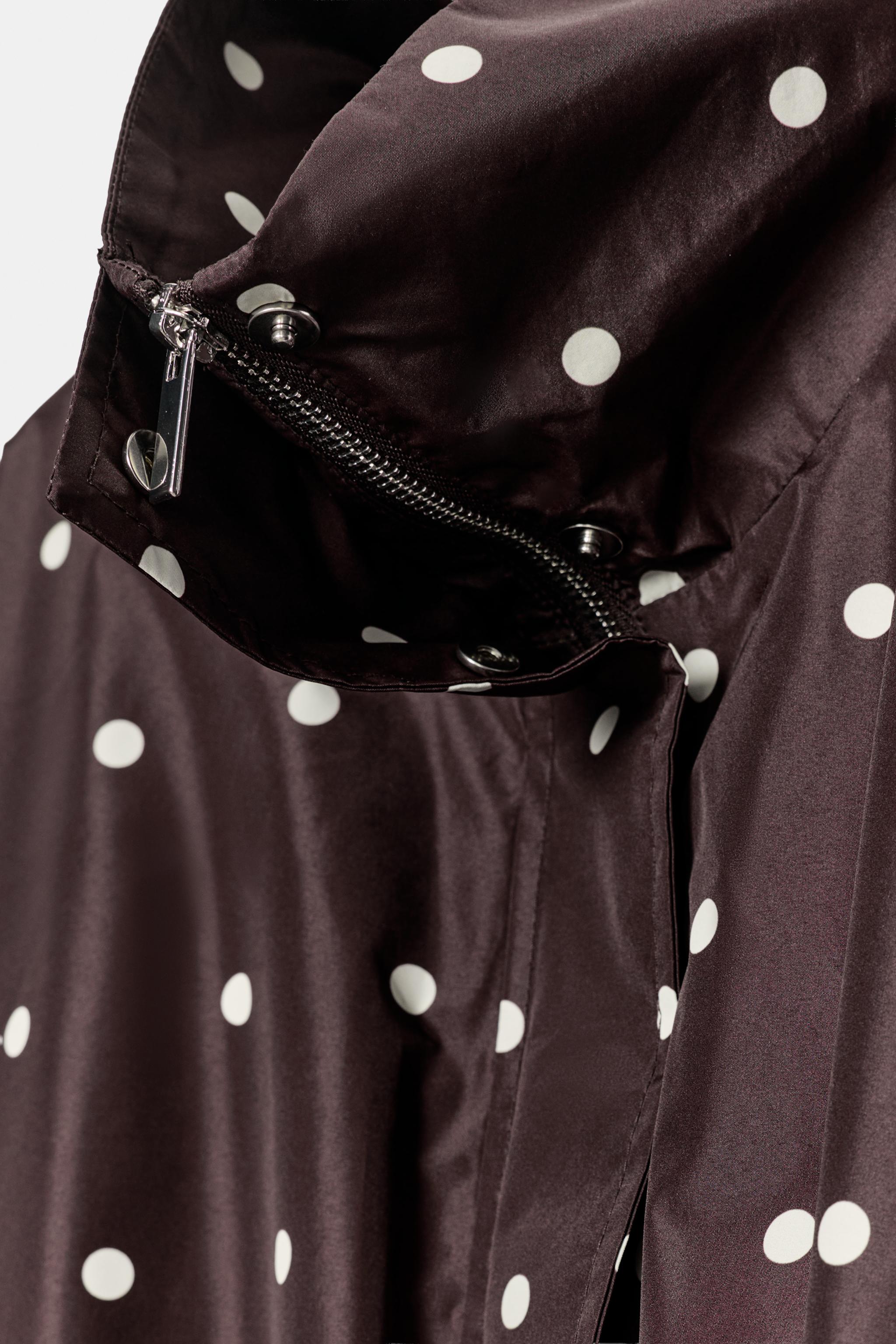 Женские куртки Zara POLKA DOT BOMBER JACKET — фото 9