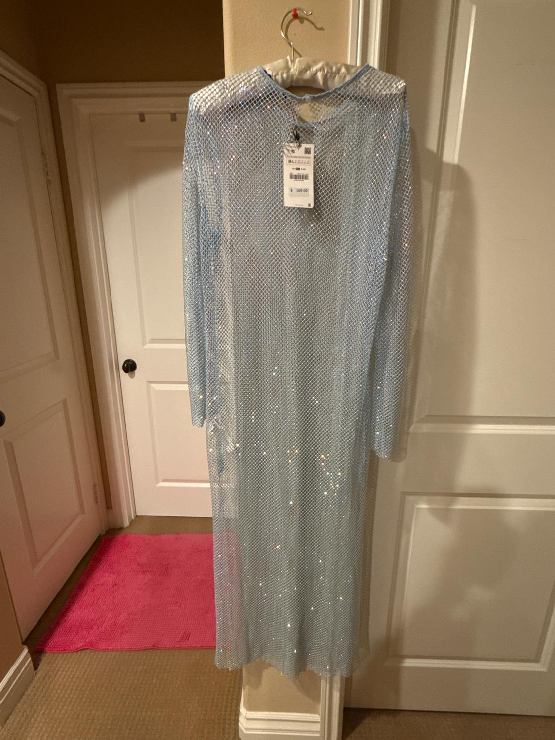 RHINESTONE MESH DRESS - Image 7