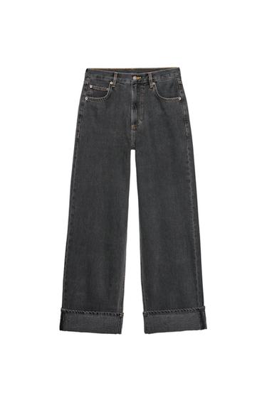 JEANS ZW COLLECTION BAGGY ミッドライズブラックZaraのJEANS ZW COLLECTION BAGGY ミッドライズ - ブラック