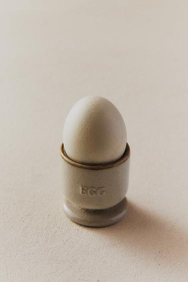 AARDEWERKEN EIERDOP - Grijs / Beige van Zara