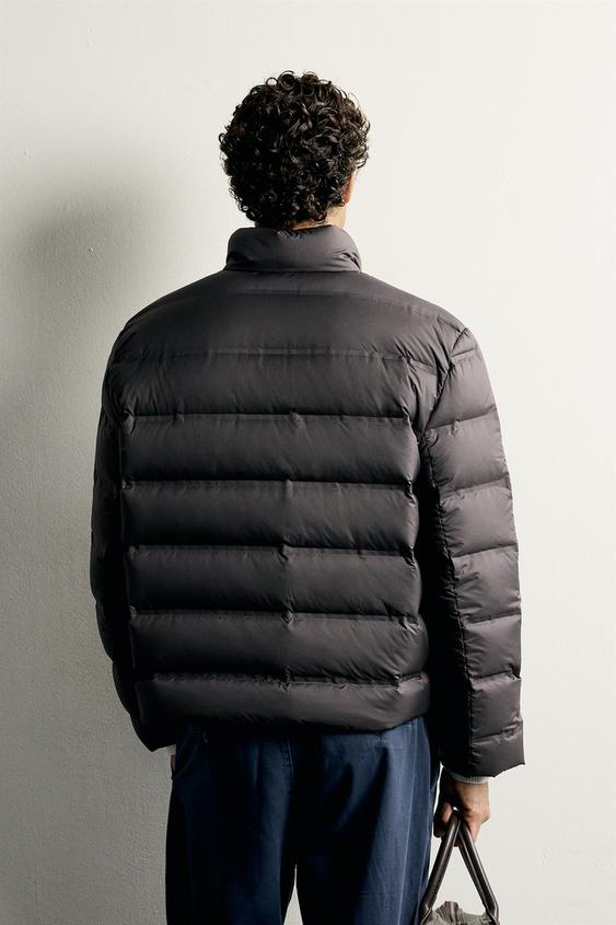 BLOUSON 80 % DUVET - 20 % PLUMES DÉPERLANT - Marron foncé de Zara - Image 2