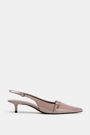 ZAPATO DESTALONADO HEBILLA - Violeta Malva de Zara