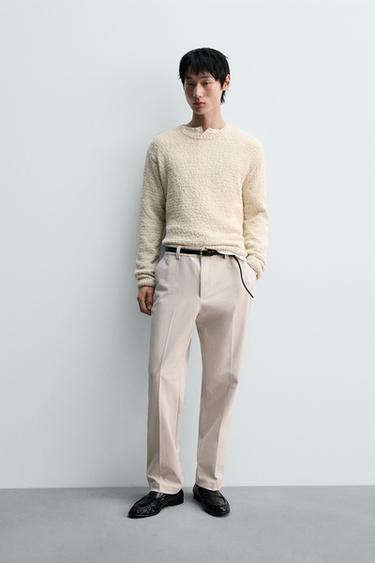 레귤러핏 테크니컬 팬츠 - Zara 샌드