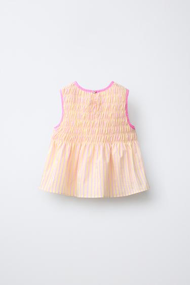 TOP À RAYURES - Jaune de Zara - Image 1