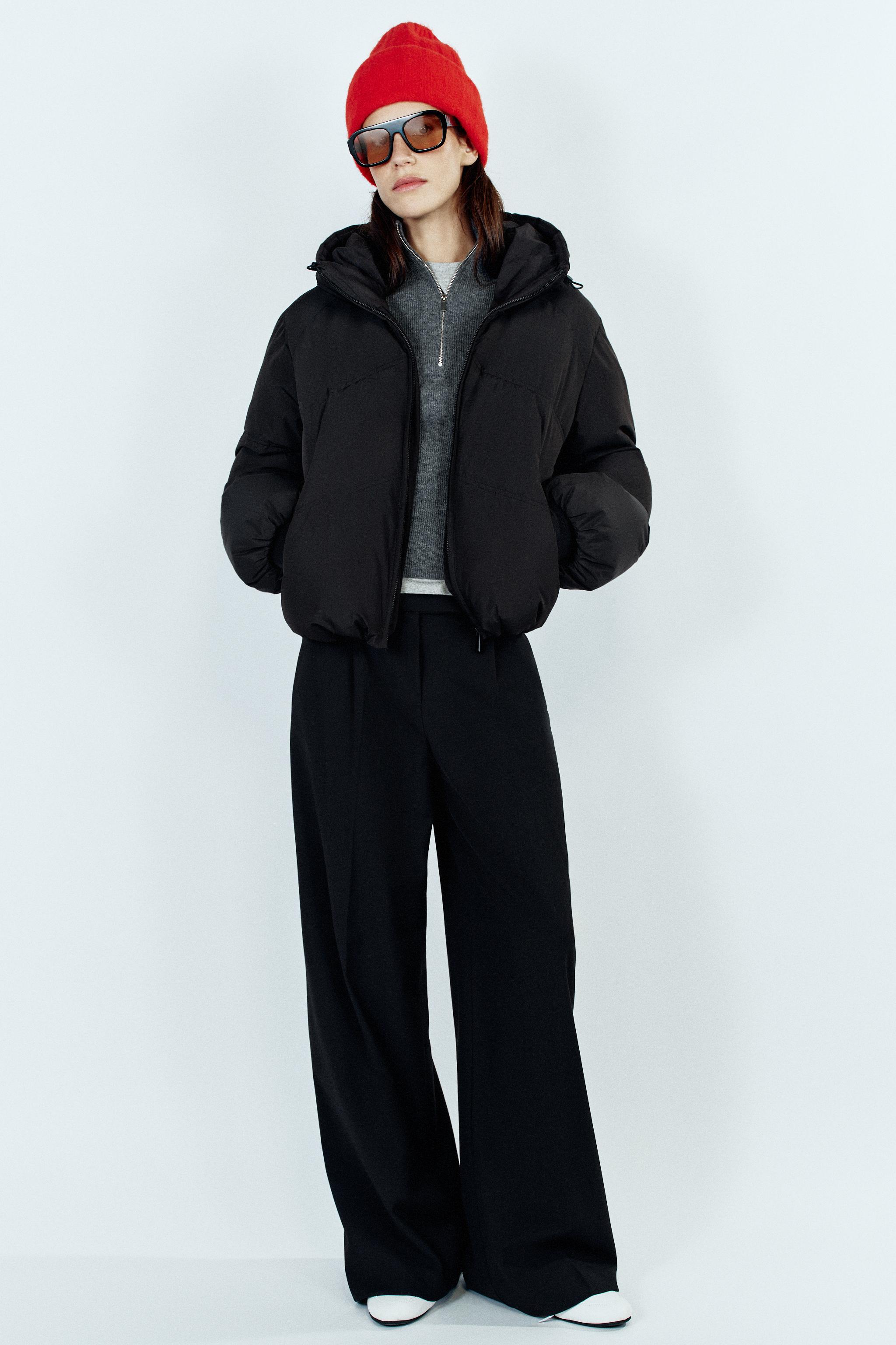 ブラックフードジャケット レディース | ZARA 日本