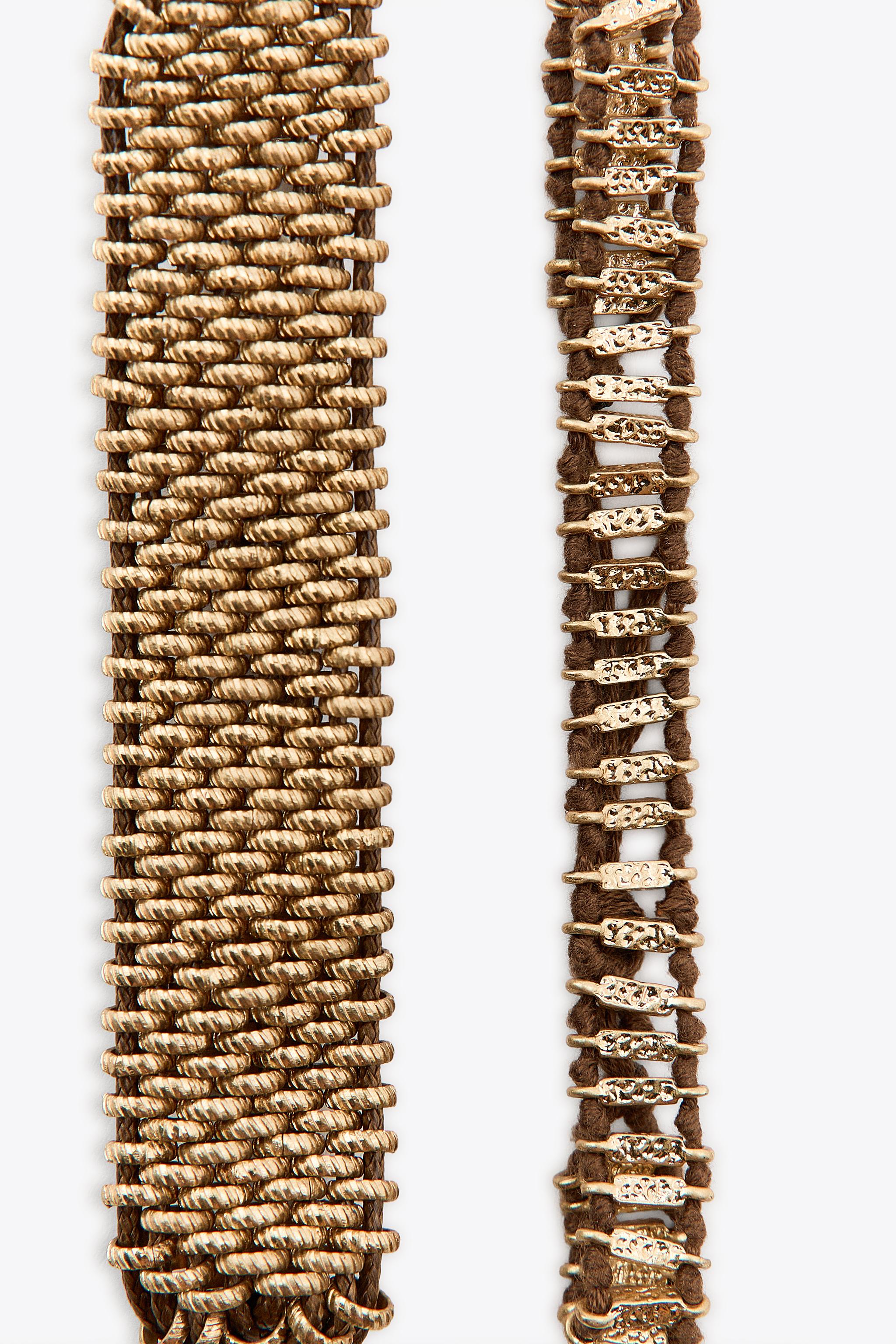 PACK OF METAL KNIT BRACELETS
