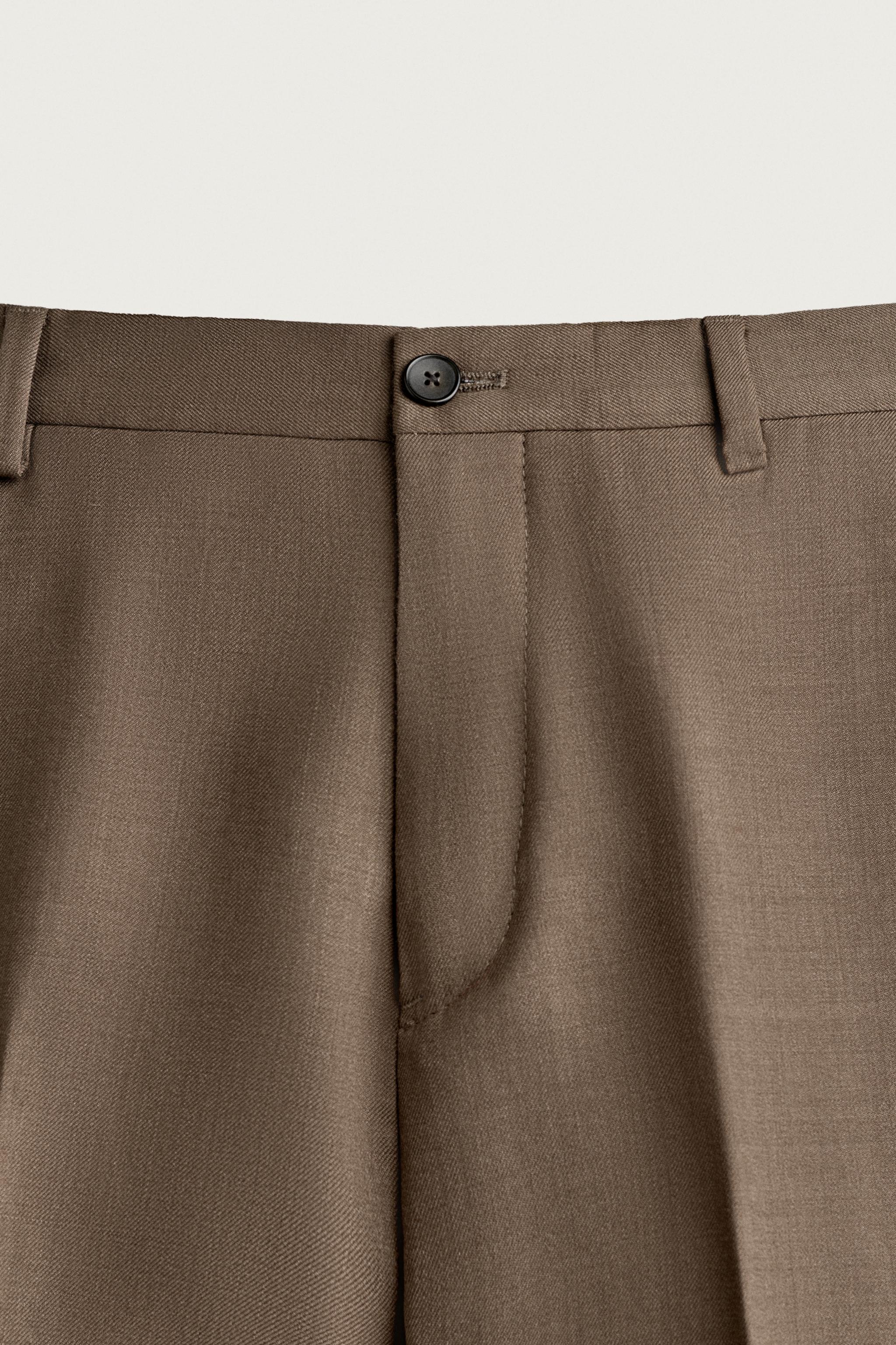 REGULAR FIT SUIT PANTS