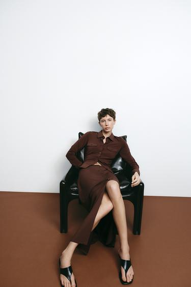 SANDALIA TACÓN - Negro de Zara - Imagen 0